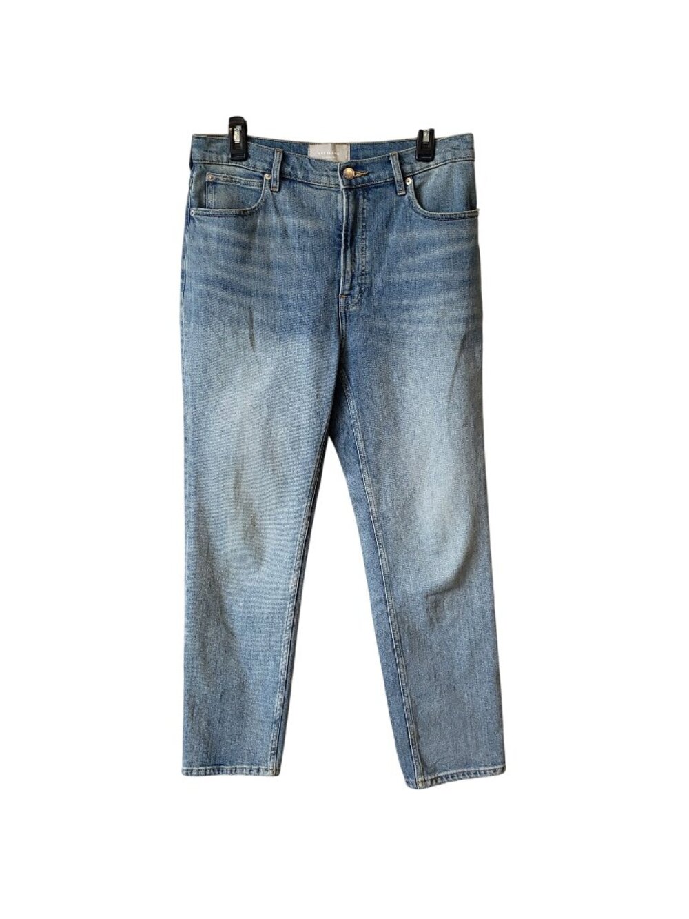 Everlane The Way High Slim 29 Crop Light Wash Blue Jeans Womens Fall Cute